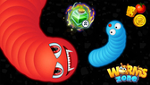 Worms Zone a Slithery Snake Logo