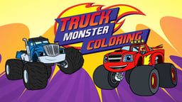 Monster Truck Coloring Logo