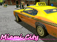 Miami Taxi Driver 3D Logo