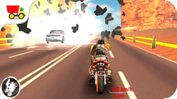 Highway Rider Motorcycle Racing Game Logo
