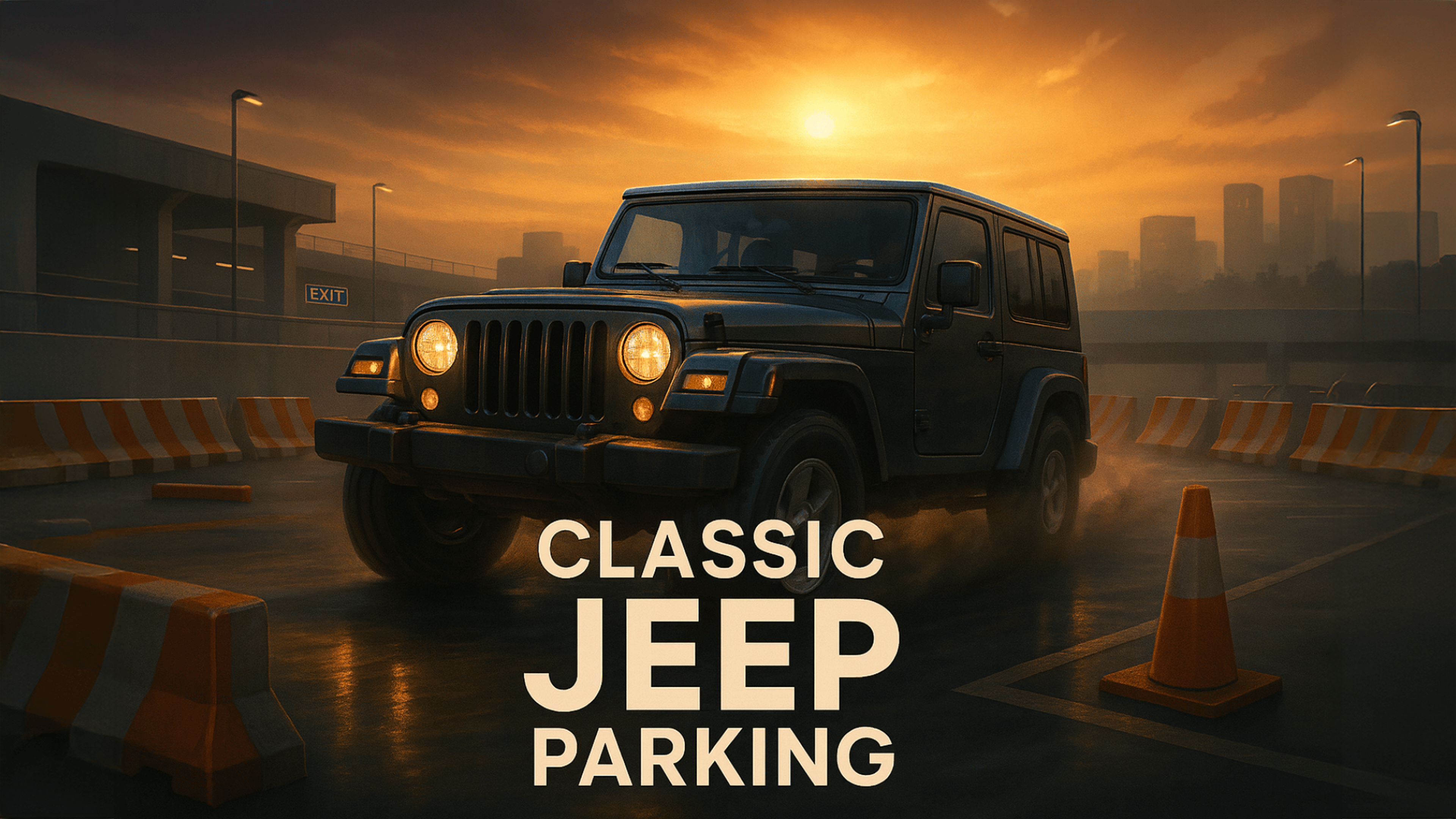 Classic Jeep Parking Logo