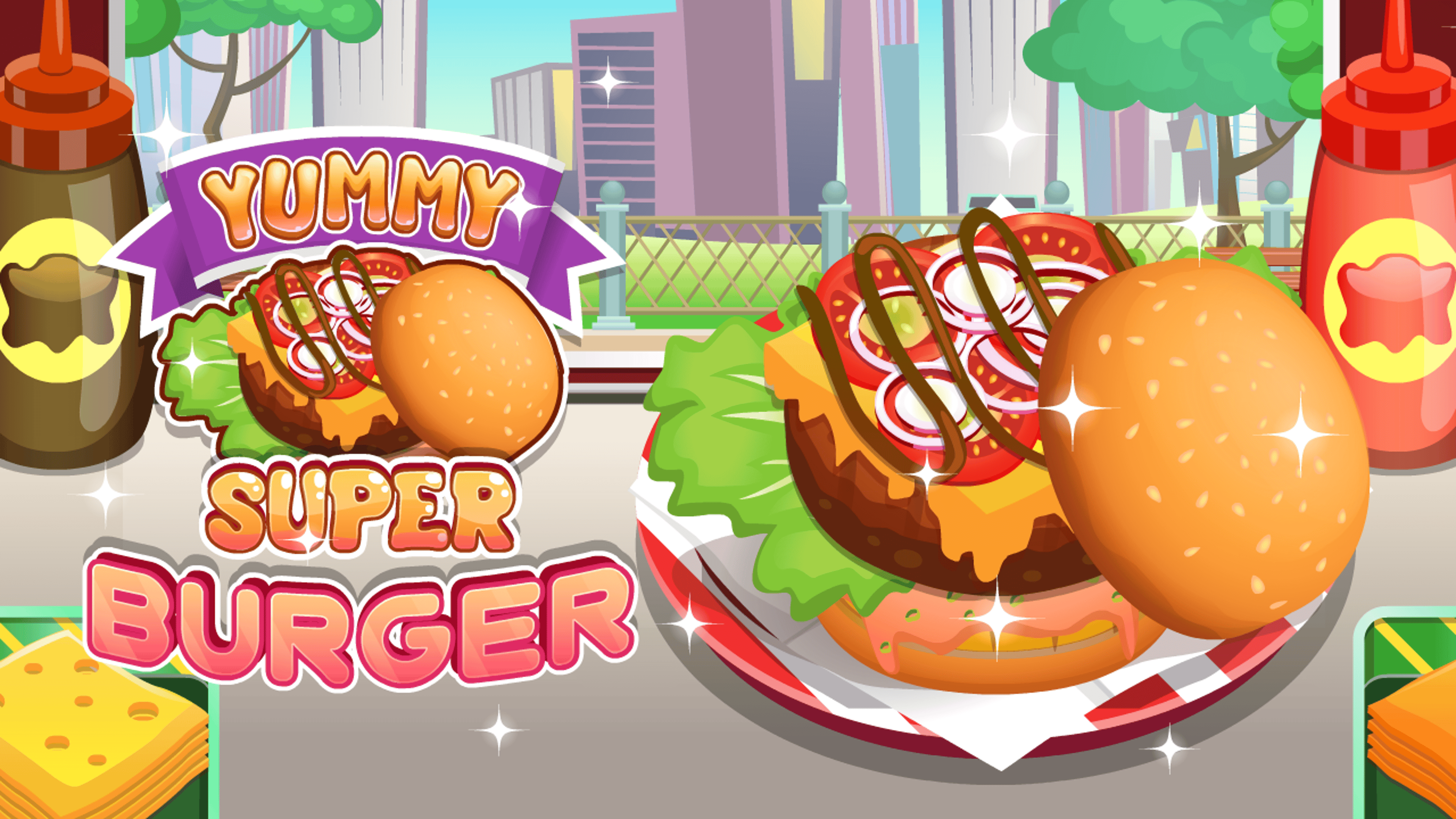 Yummy Super Burger Logo