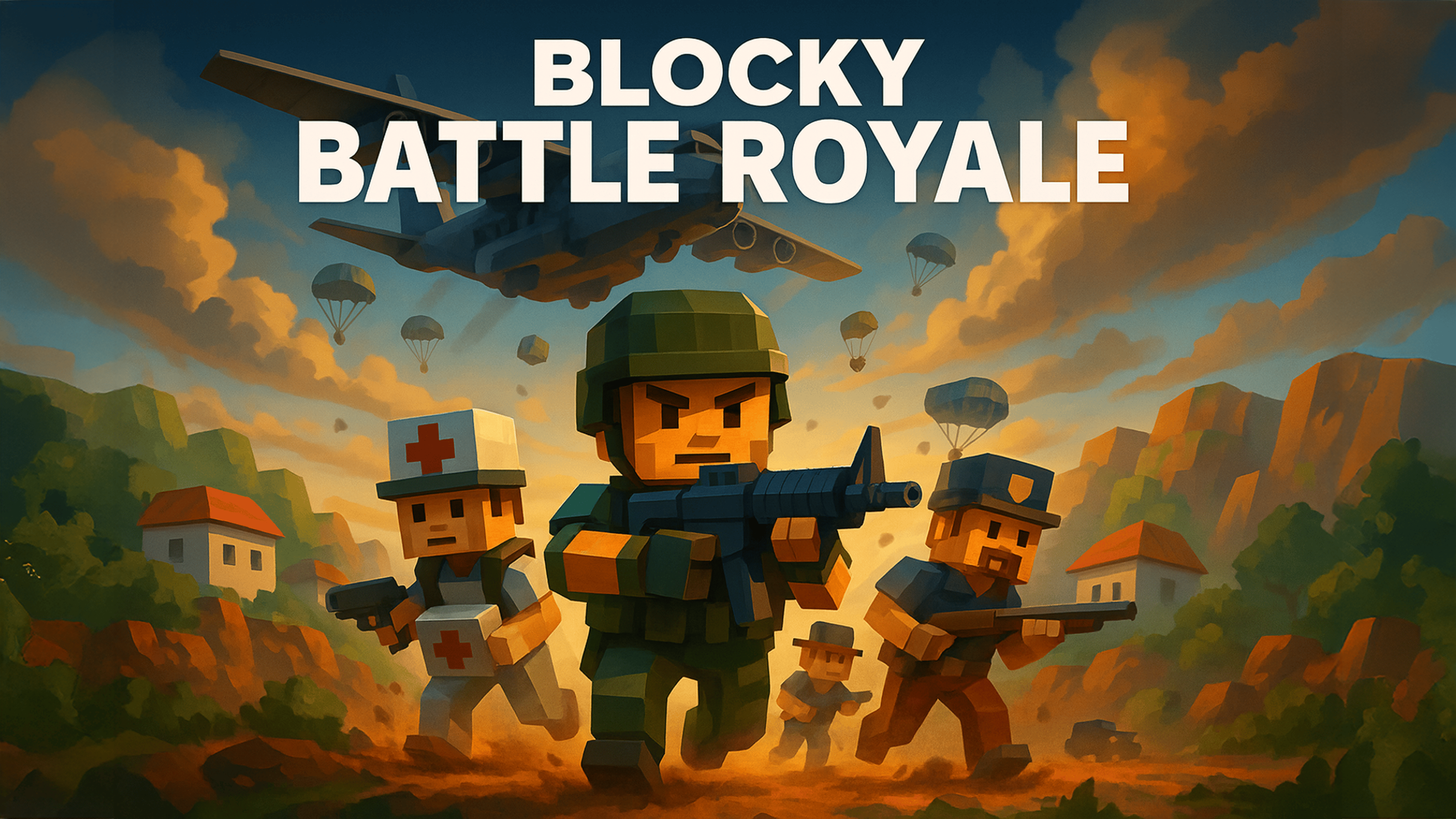 Blocky Battle Royale Logo