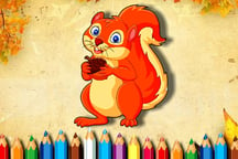 Squirrel Coloring Book Logo