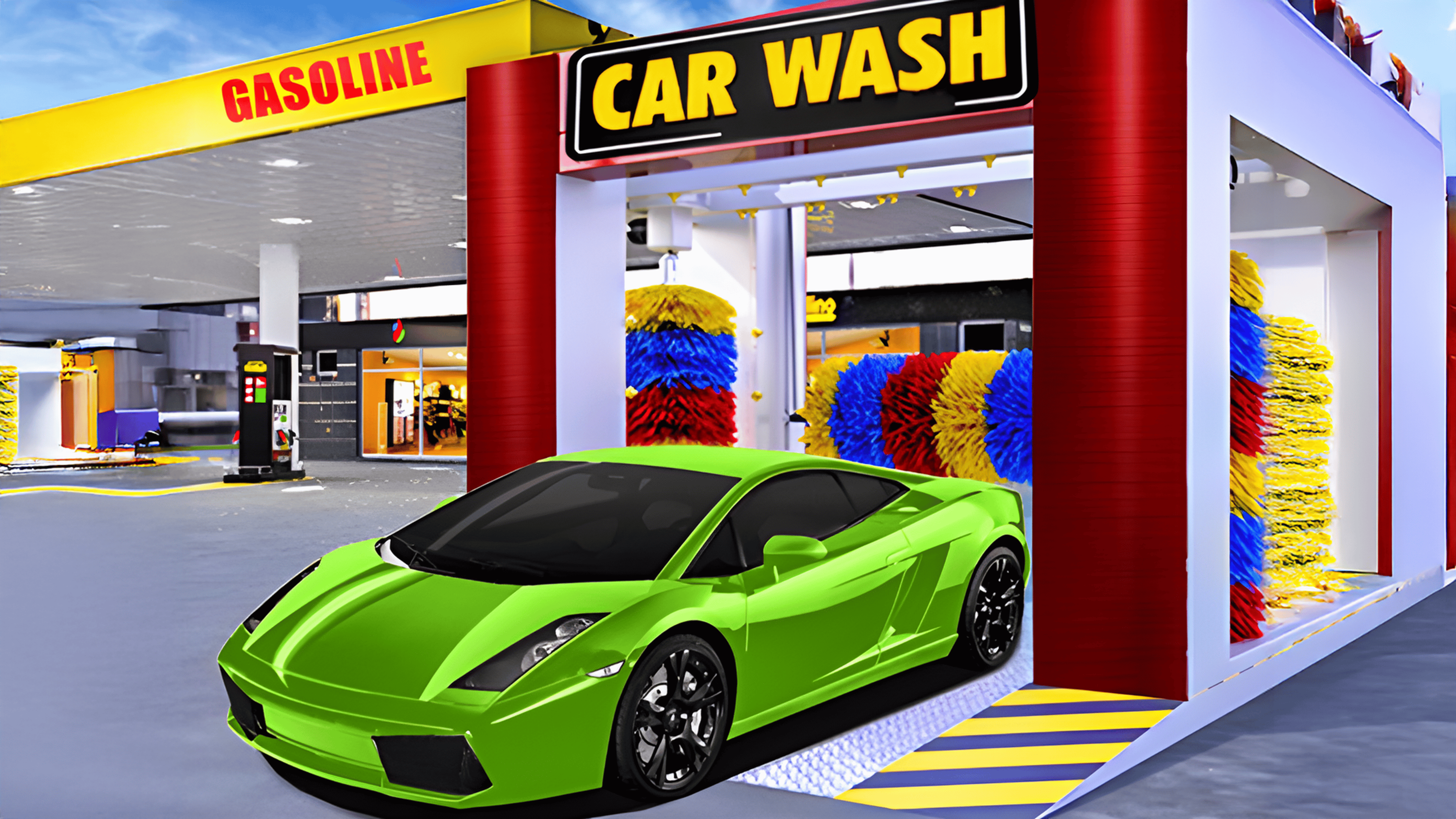Car Wash & Gas Station Simulator Logo