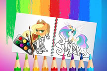 Sweet Pony Coloring Book Logo