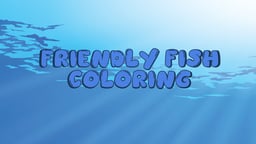 Friendly Fish Coloring Logo