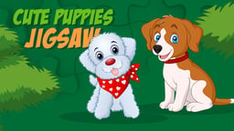 Cute Puppies Jigsaw Logo