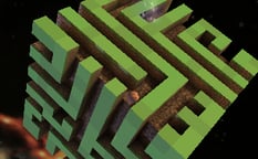 Maze Planet 3D Logo
