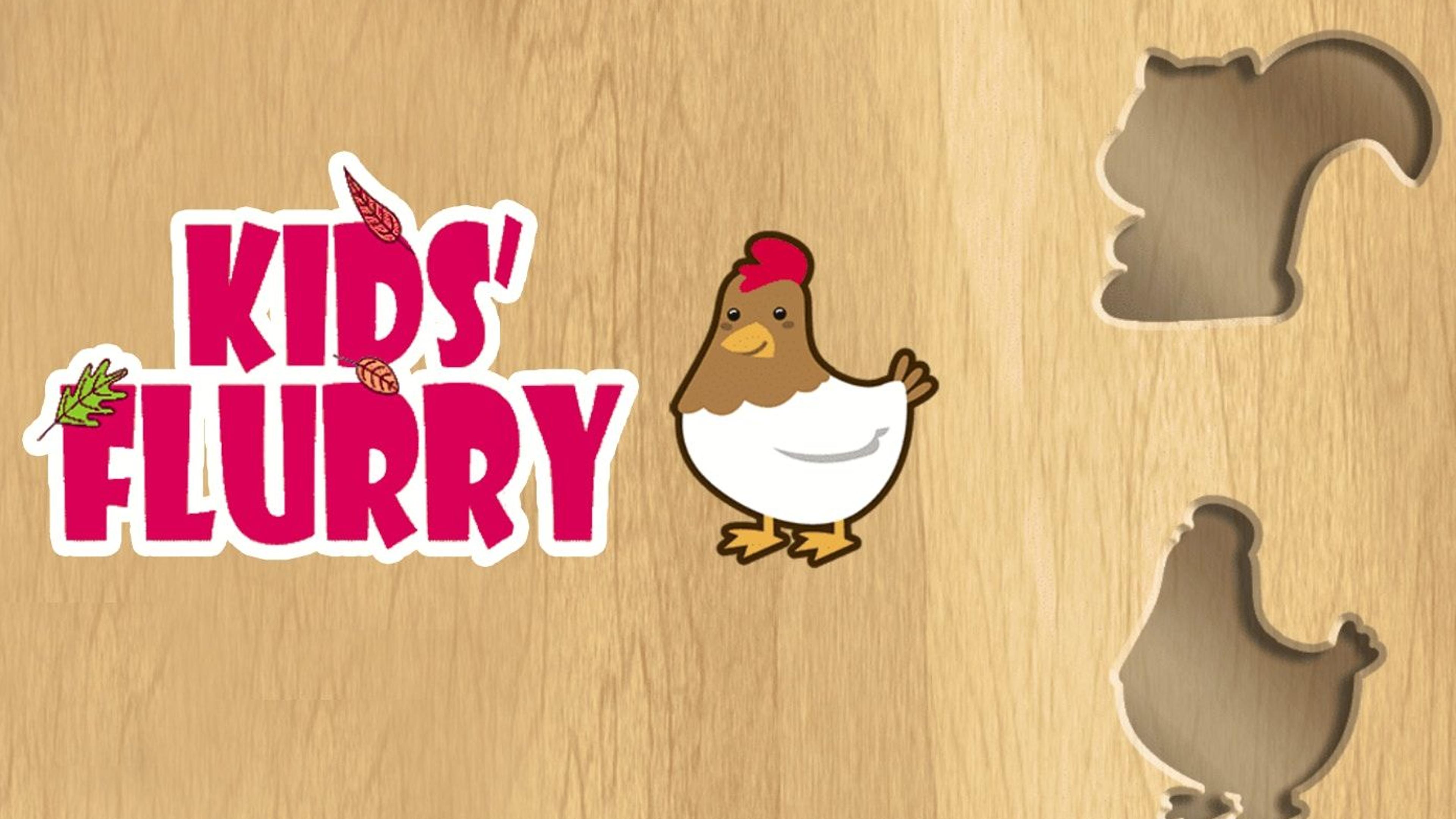 Kids Flurry Educational Puzzle Game Logo