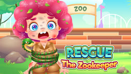 Funny Rescue Zookeeper Logo