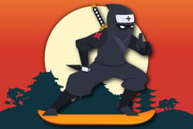 Lava And Ninja Skateboard Logo