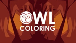 Owl Coloring Logo