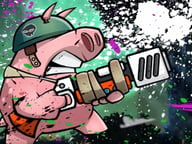 Piggy soldier super adventure Logo