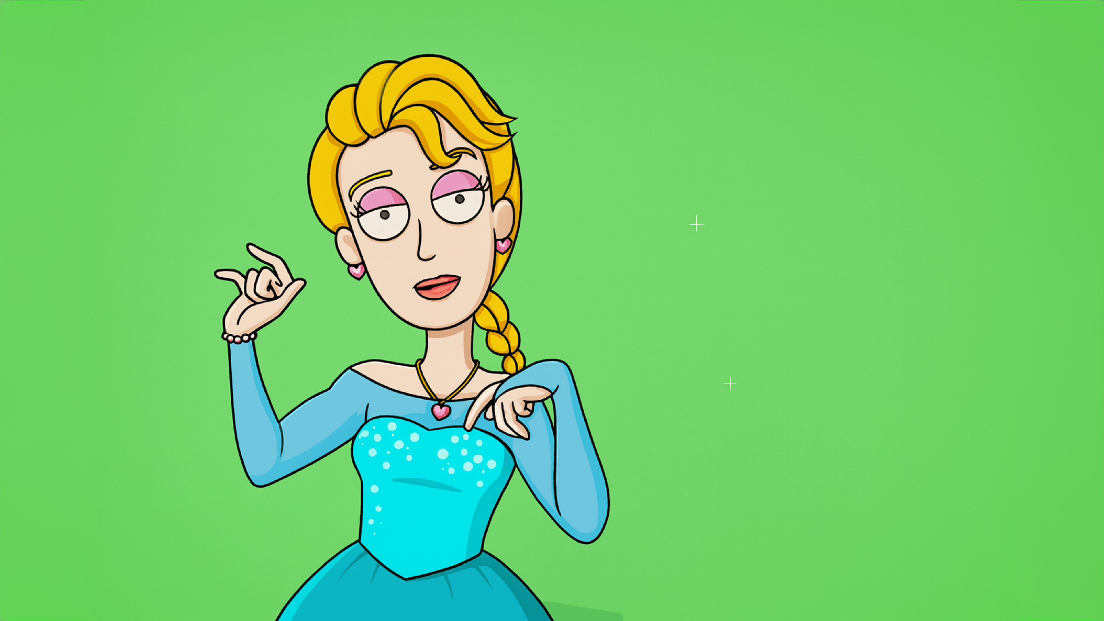 Rick and Morty Princess Maker Logo