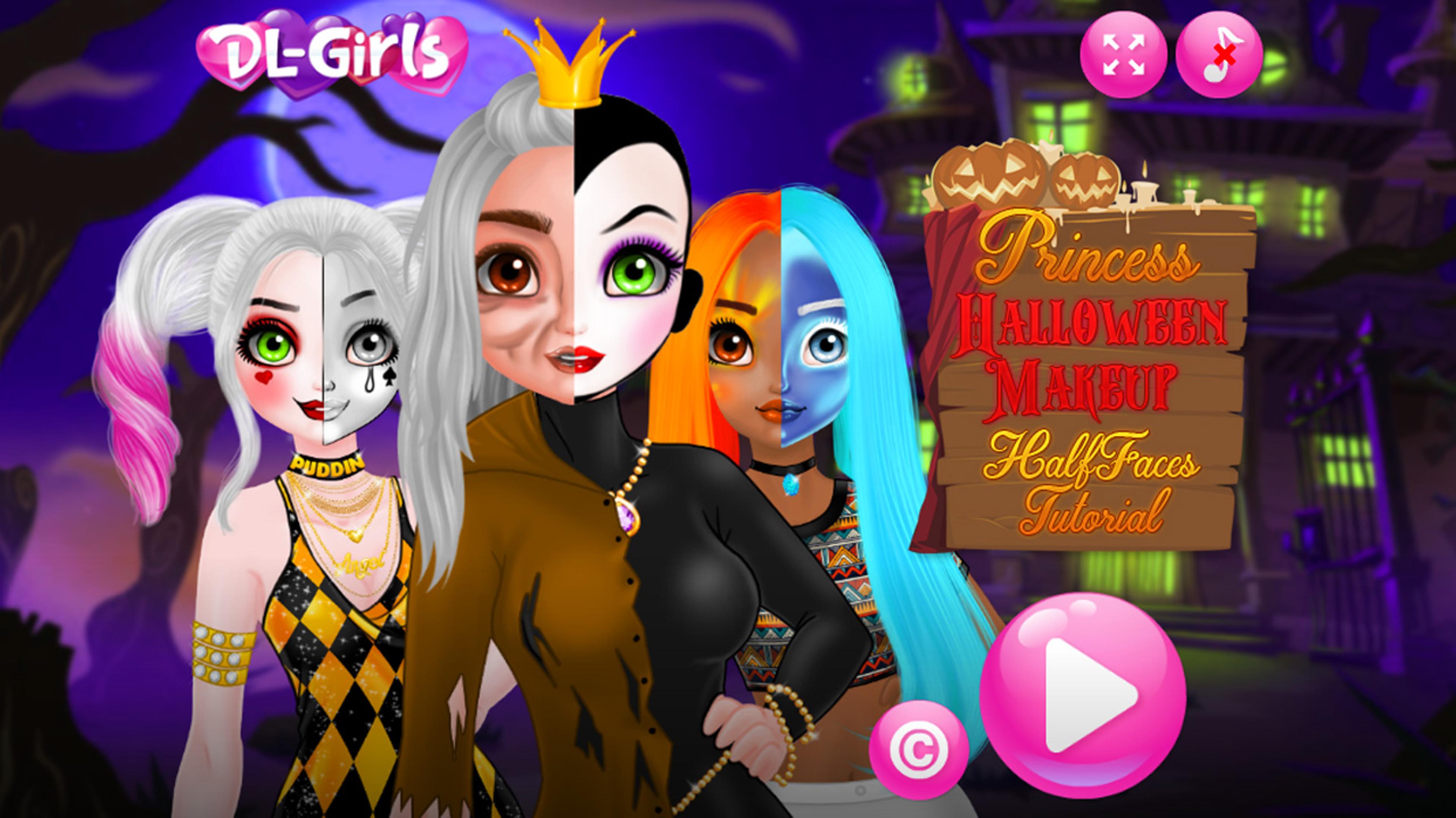 Princess Halloween Makeup HalfFaces Tutorial Logo