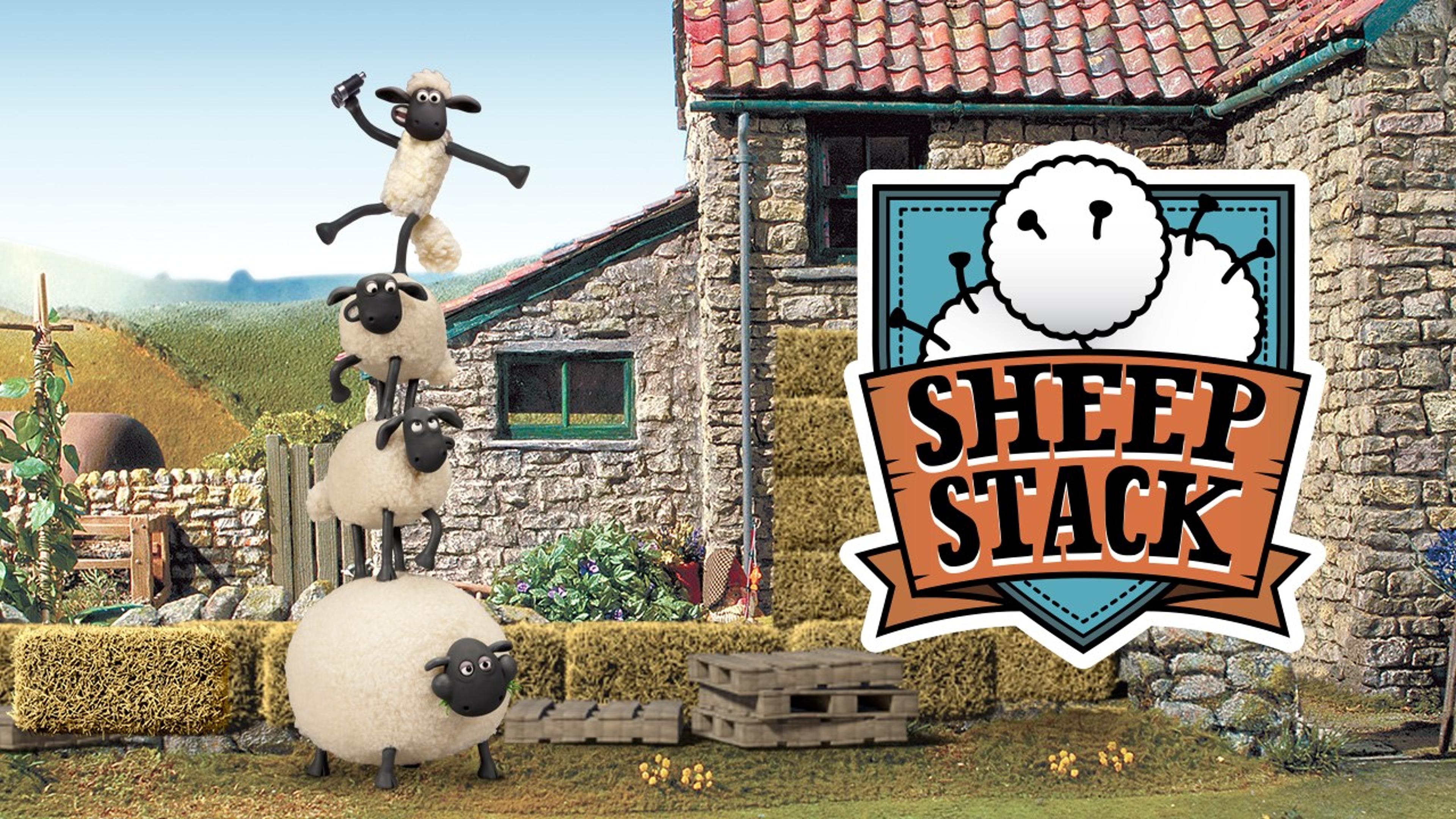 Shaun The Sheep Sheep Stack Logo