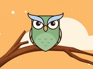 Magic Owl Coloring Logo