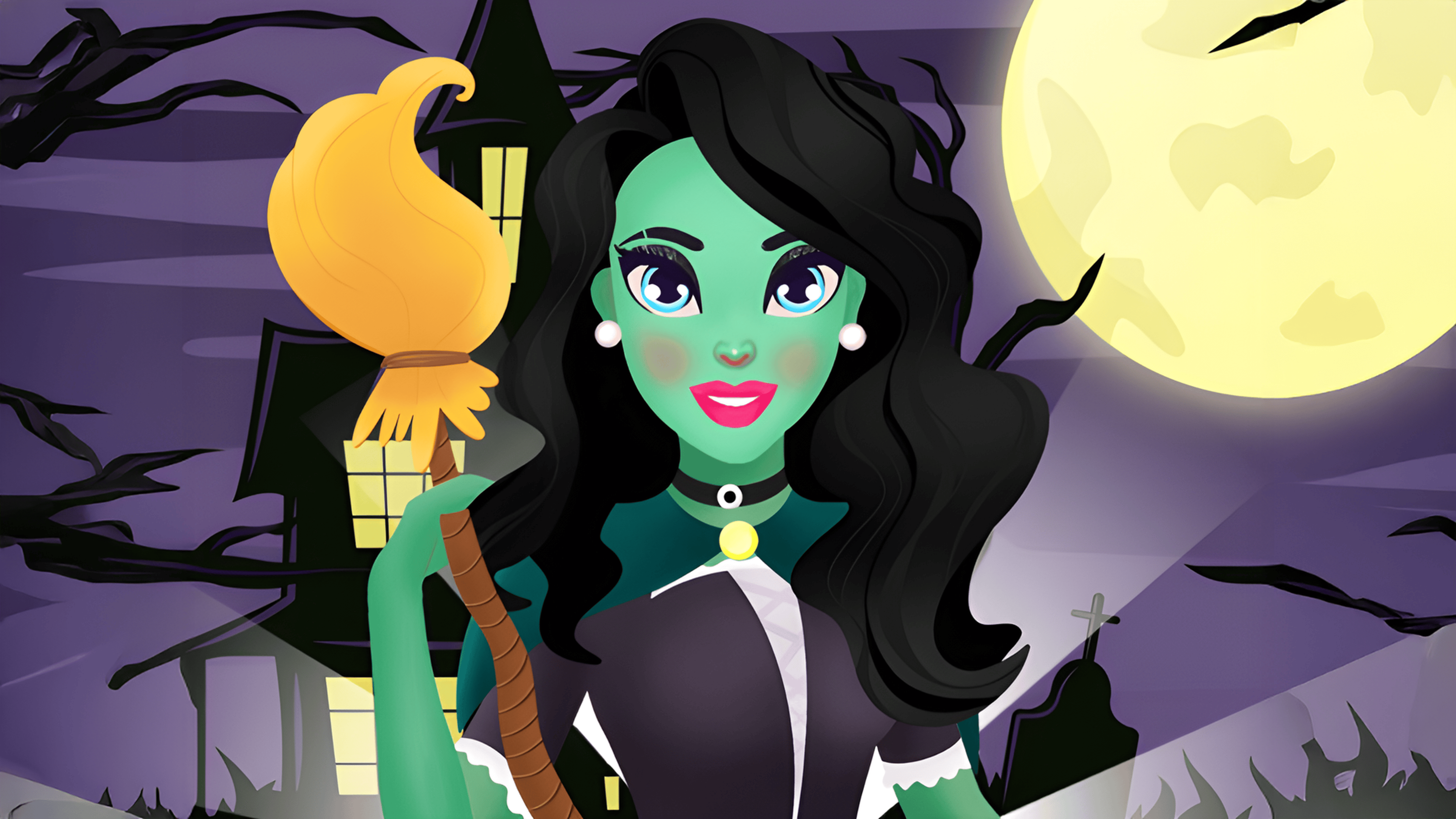 Witch Beauty Salon Logo