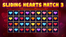Sliding Hearts Match 3 Logo