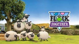 Shaun The Sheep Flock Together Logo