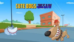 Cute Dogs Jigsaw Logo