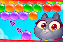 Adventures with Pets! Bubble Shooter Logo