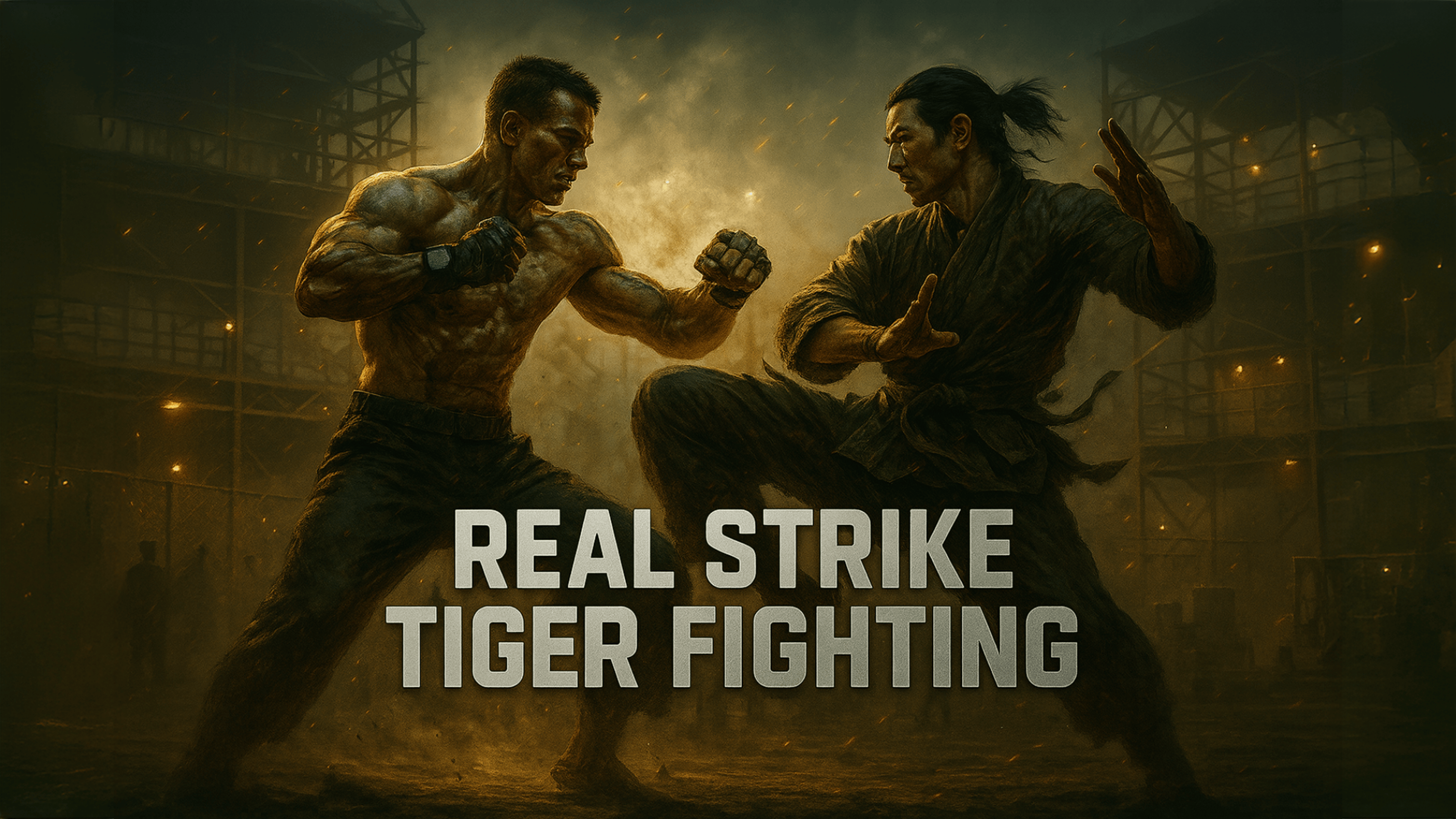 Real Strike Tiger Fighting Logo