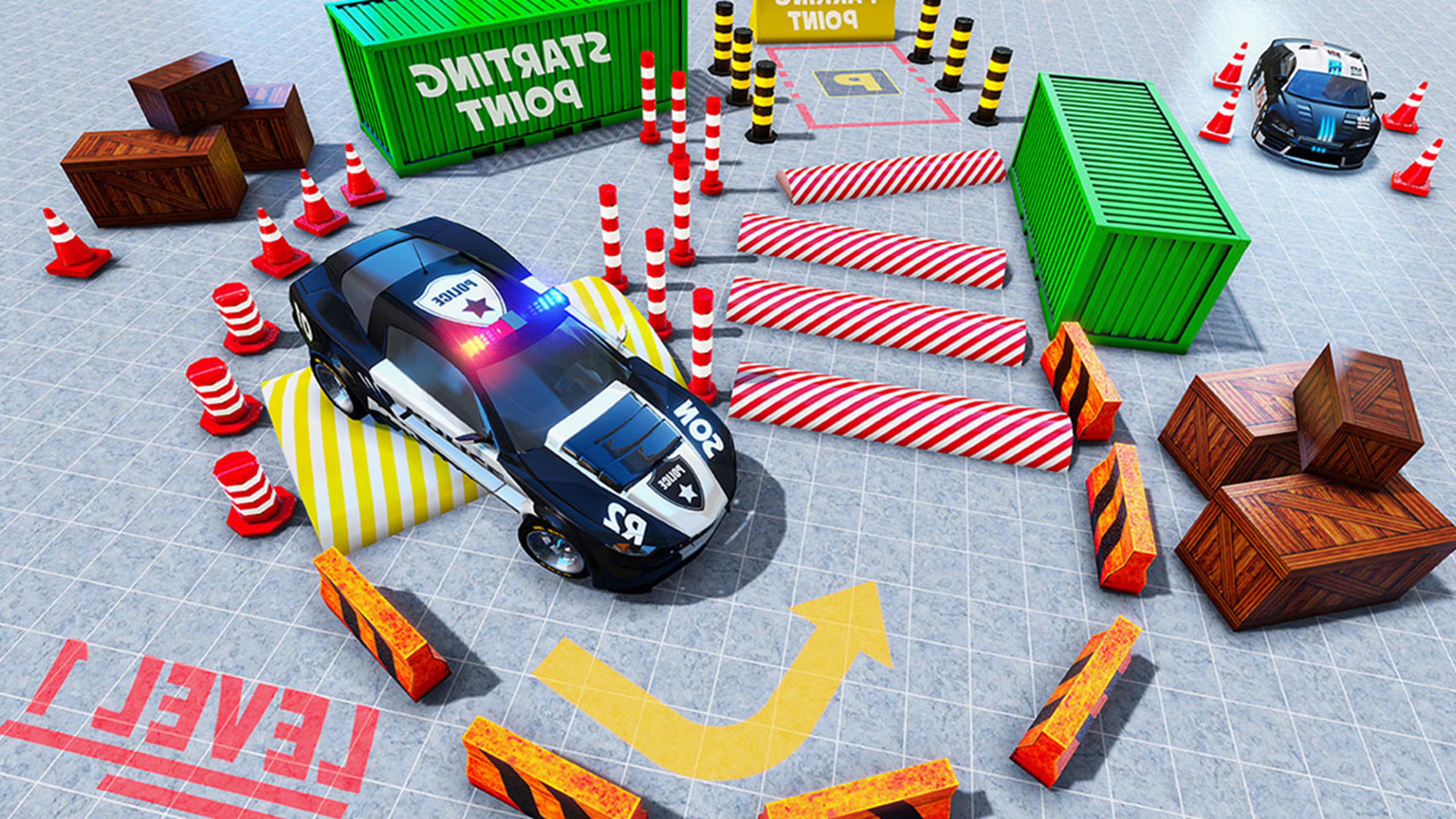Police Car Parking Mania Car Driving Games Logo