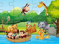 Animal Puzzle Logo