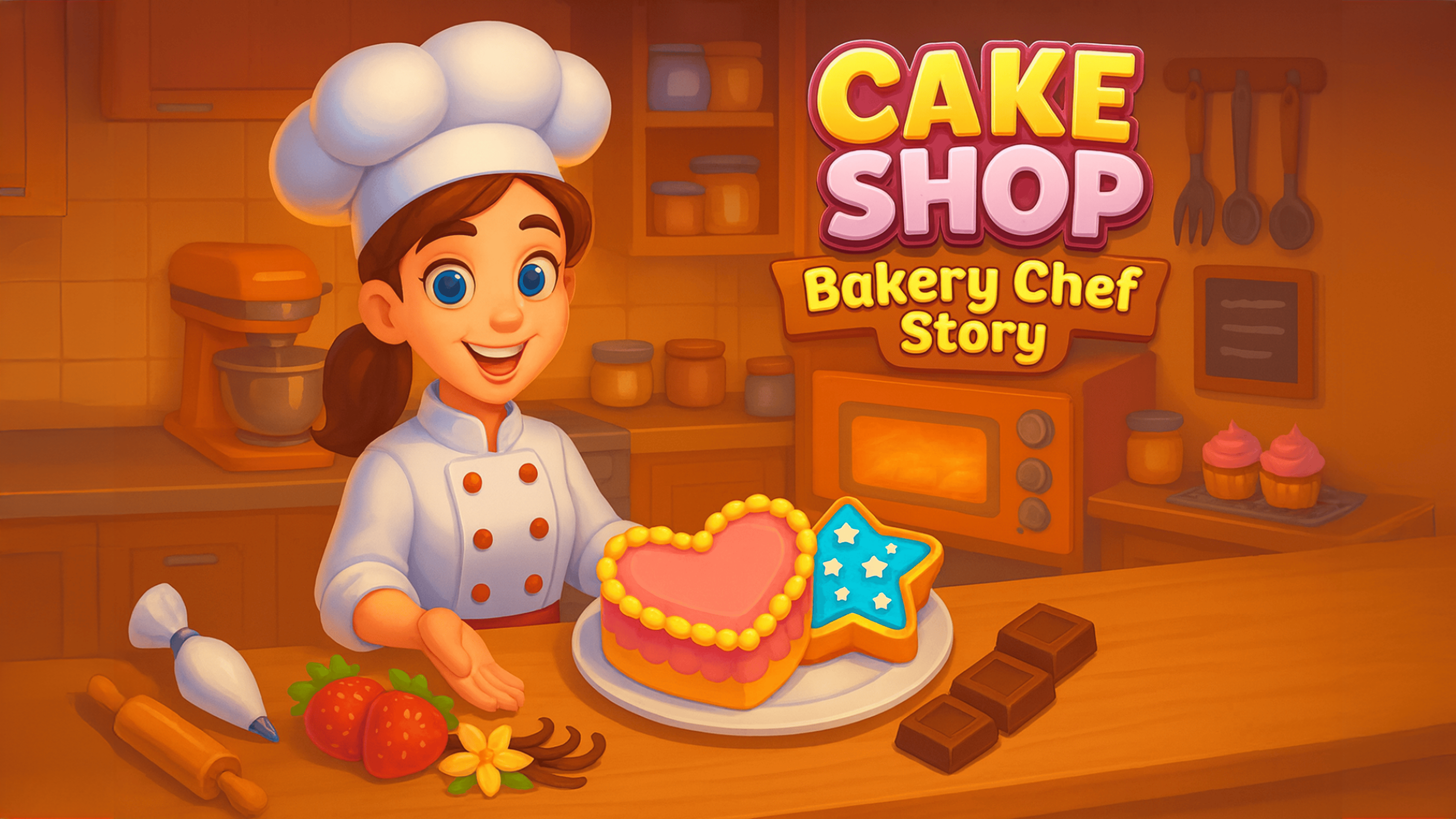 Cake Shop: Bakery Chef Story Logo