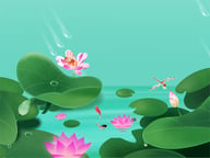 Lotus Flowers Slide Logo
