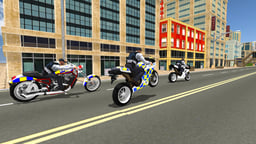 Super Stunt Police Bike Simulator 3D Logo