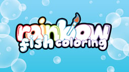 Rainbow Fish Coloring Logo