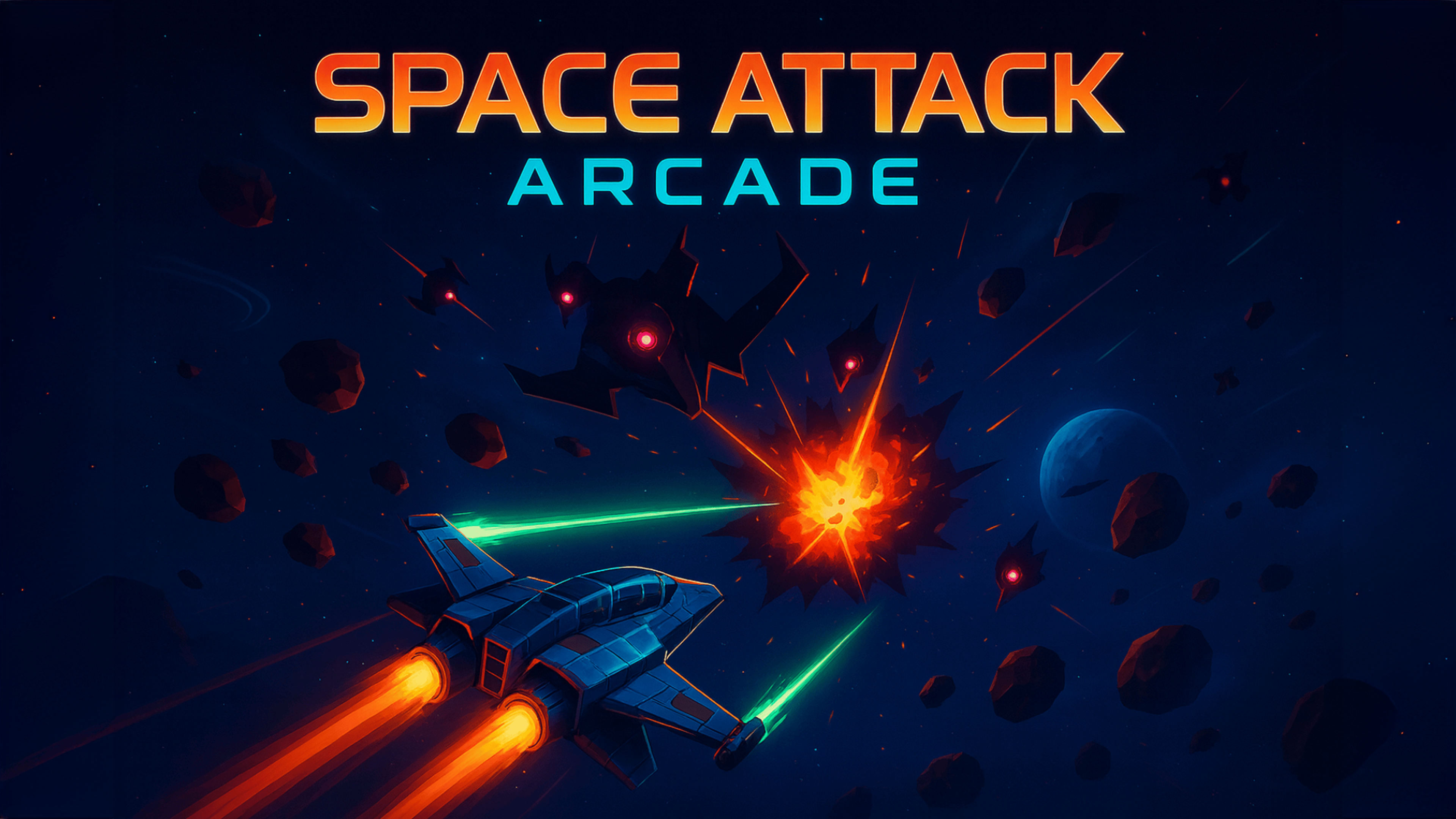 Space Attack Arcade Logo