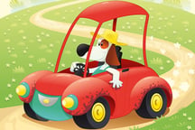 Funny Animal Ride Difference Logo