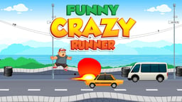 Funny Crazy Runner Logo