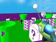 Paintball Fun: 3D pixel Logo