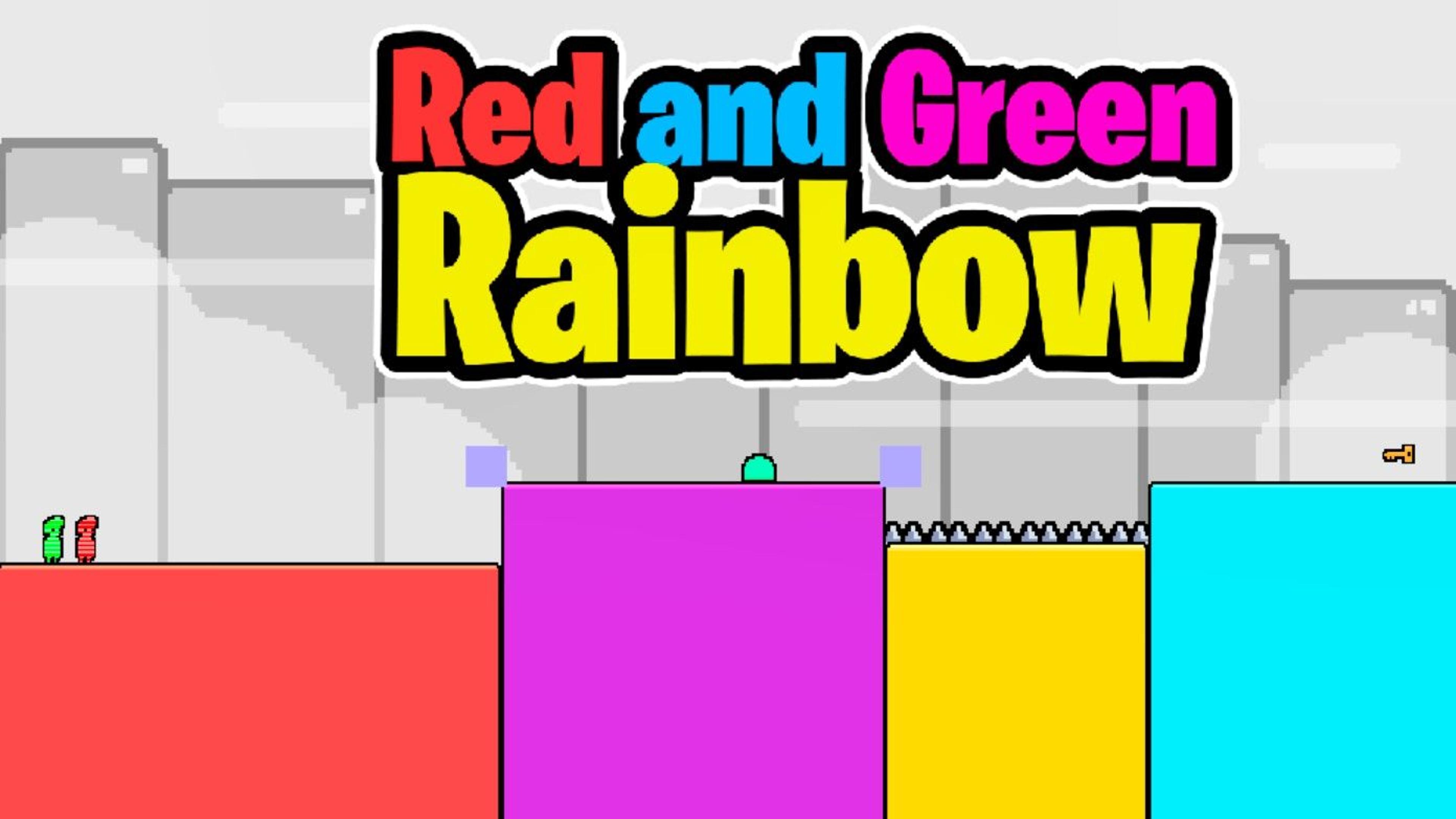 Red and Green Rainbow Logo