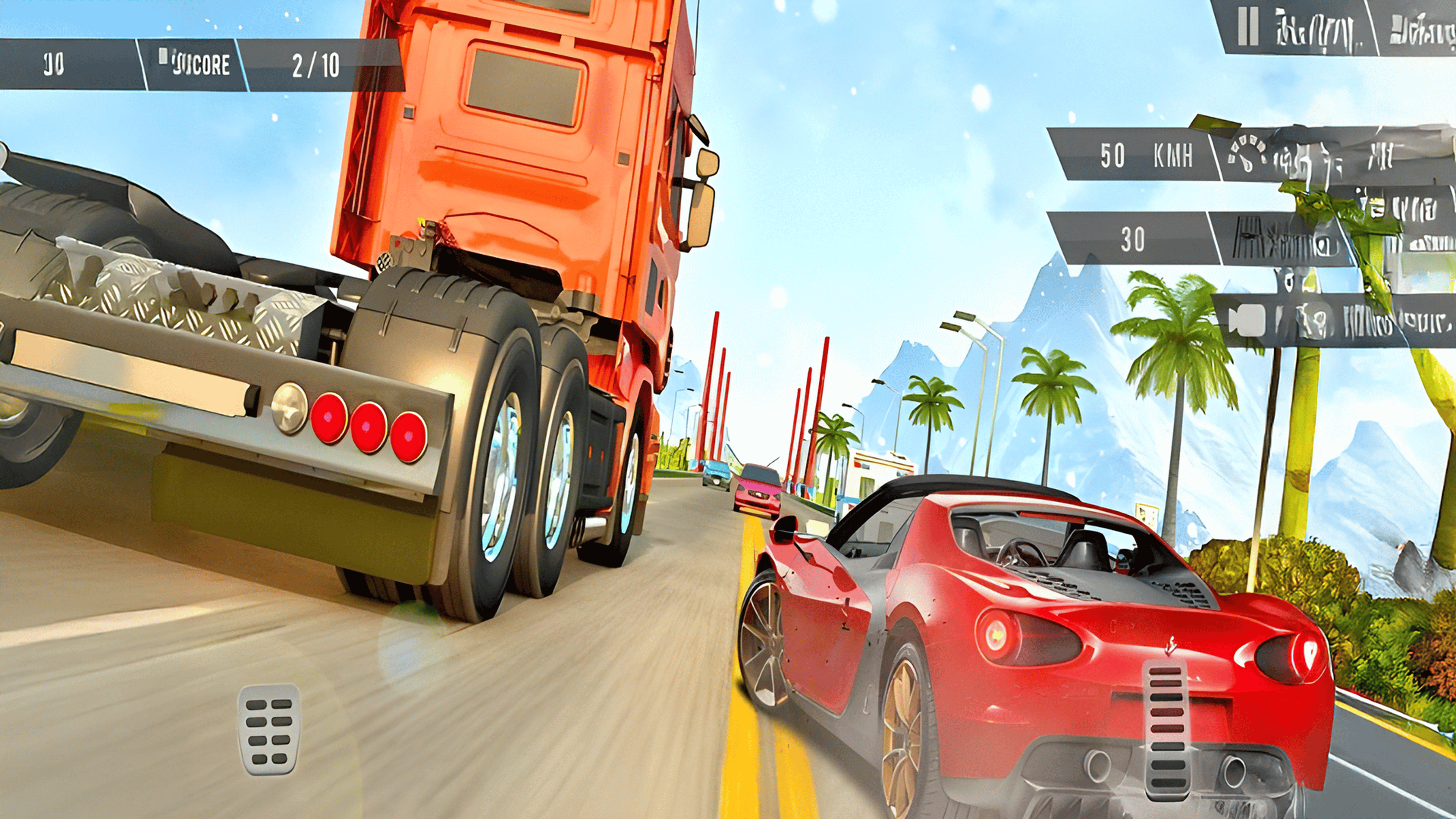 Highway GT Speed Car Racer Game Logo