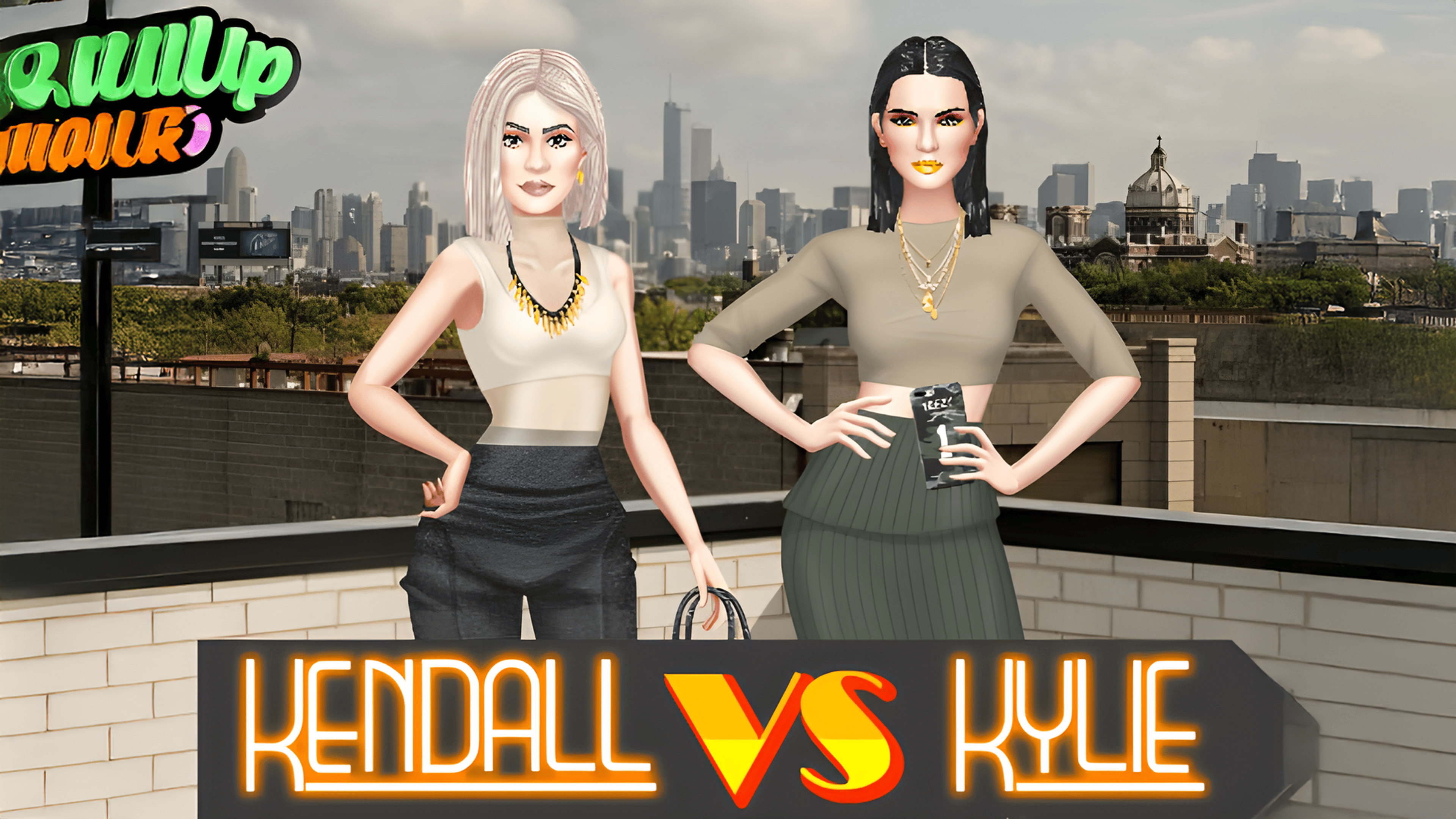 Kendall Vs Kylie Yeezy Edition Logo
