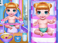 Princess New Born Twins Baby Care Logo