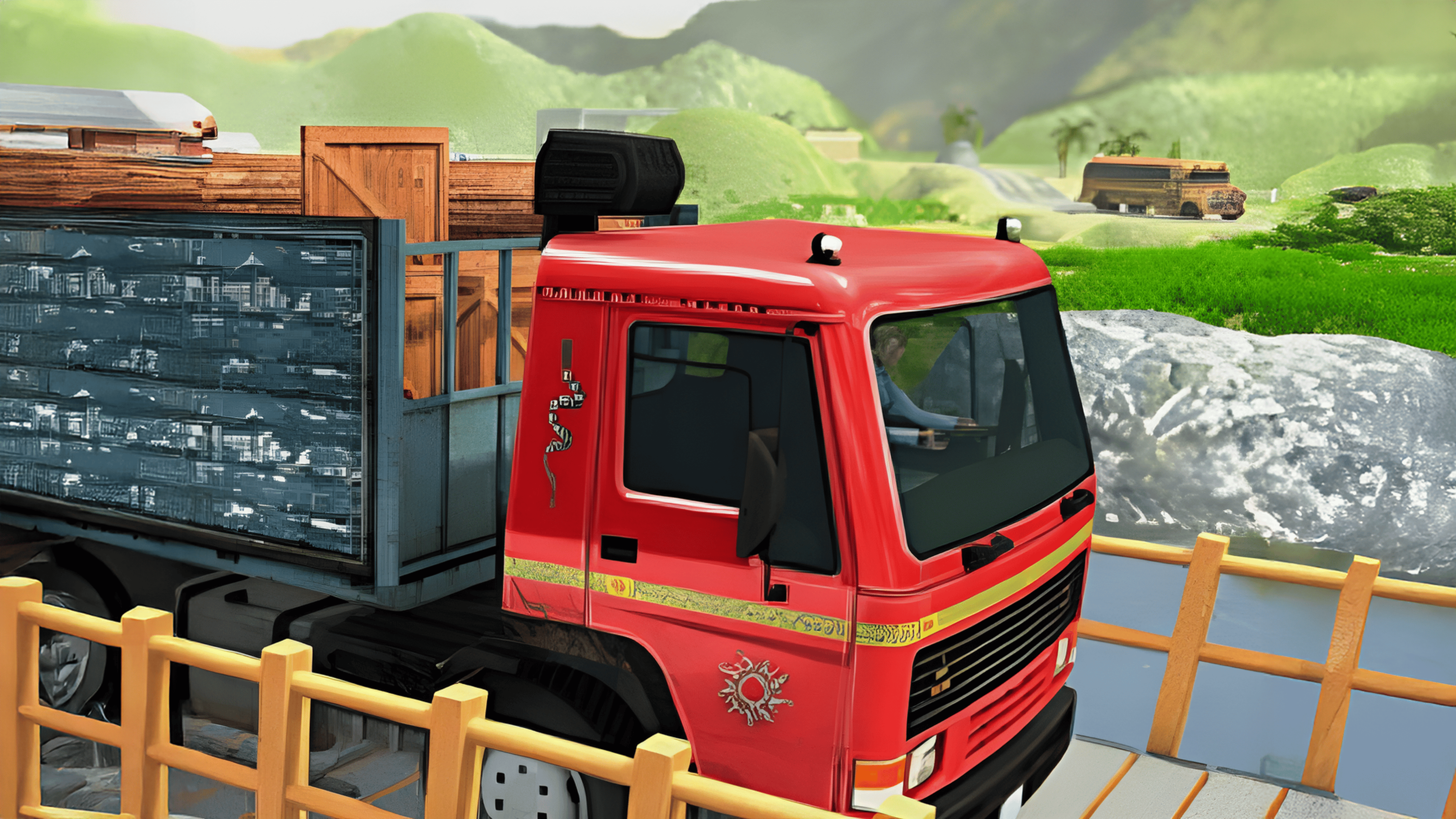 Truck Driver Cargo Logo