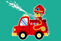 Animal Firetrucks Match 3 Logo