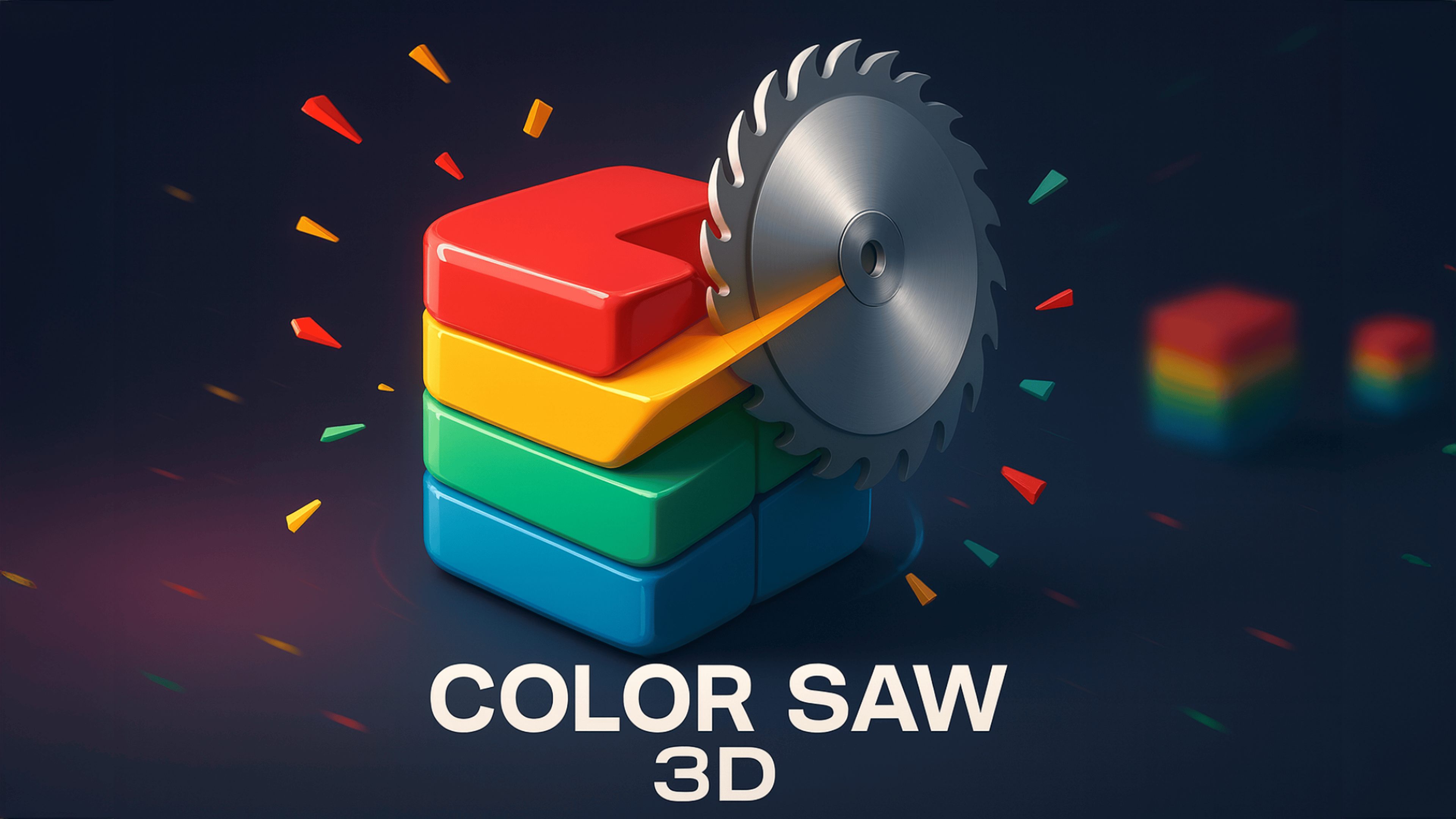 Color Saw 3D Logo