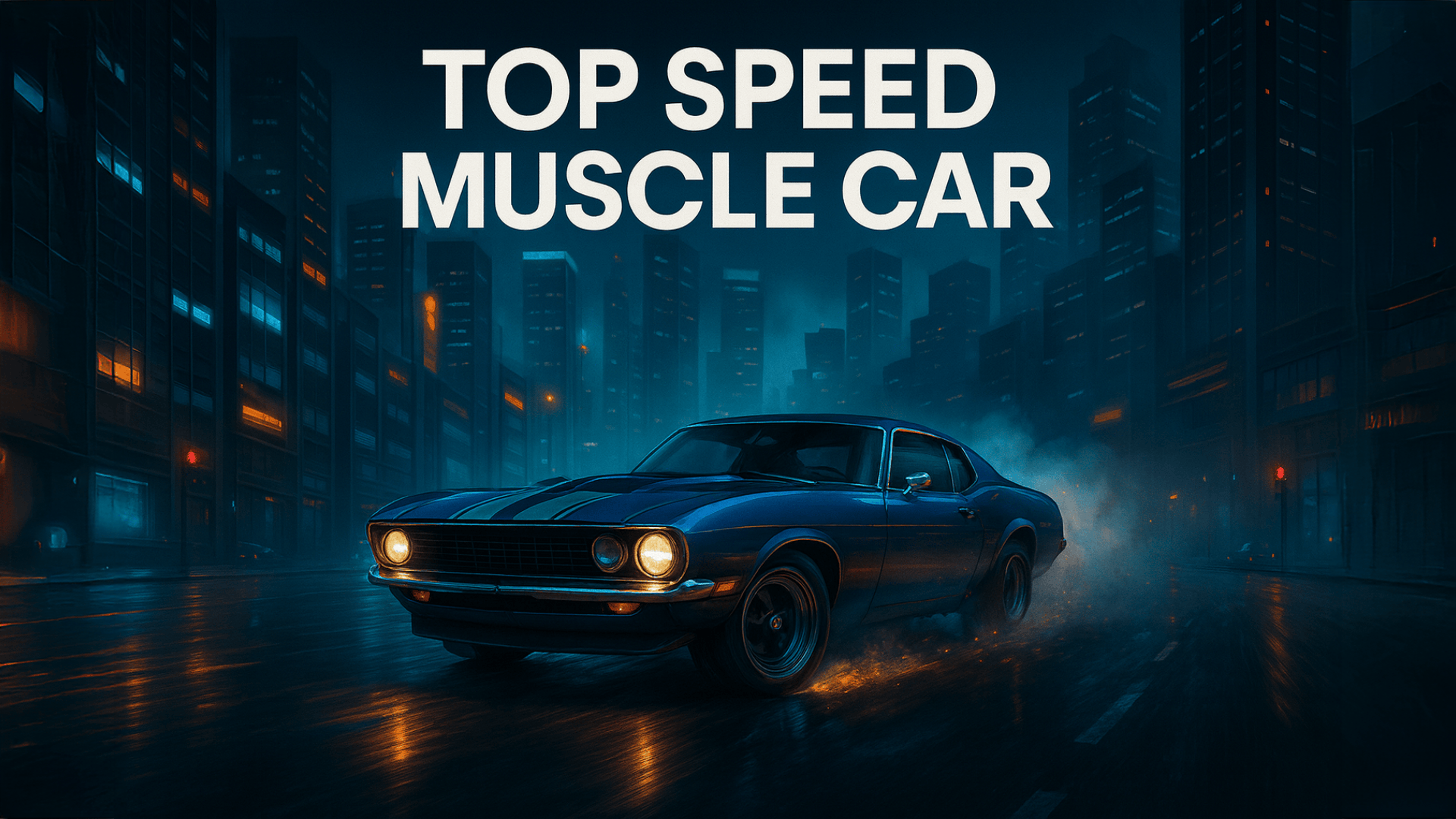 Top Speed Muscle Car Logo