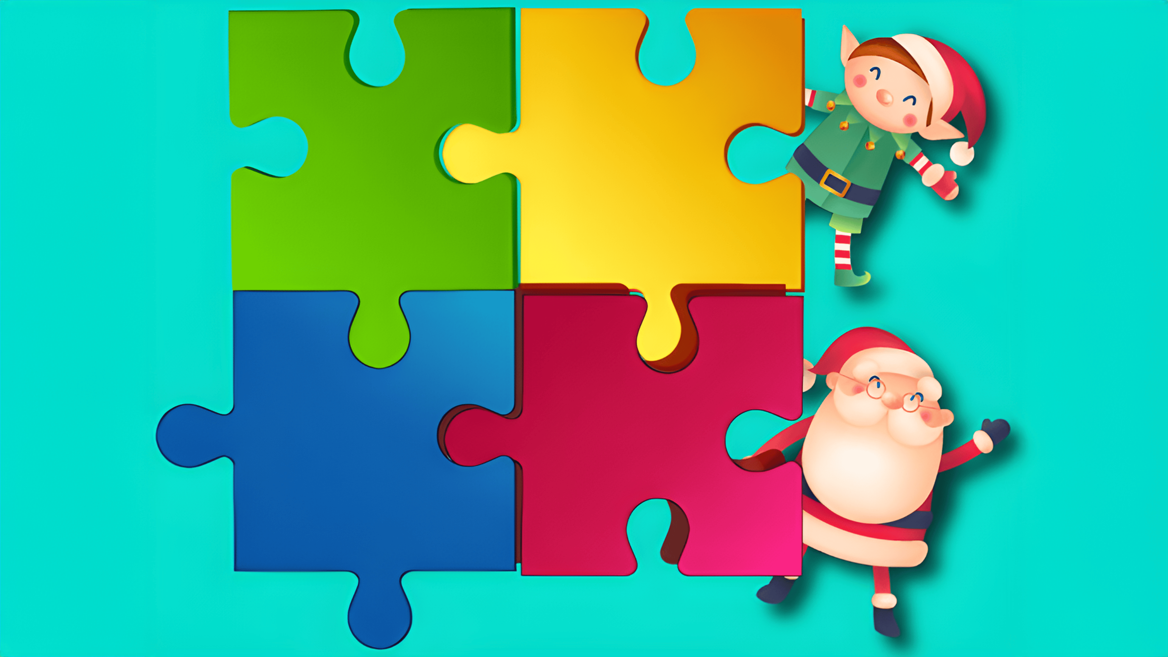 Christmas Jigsaw Puzzle Logo