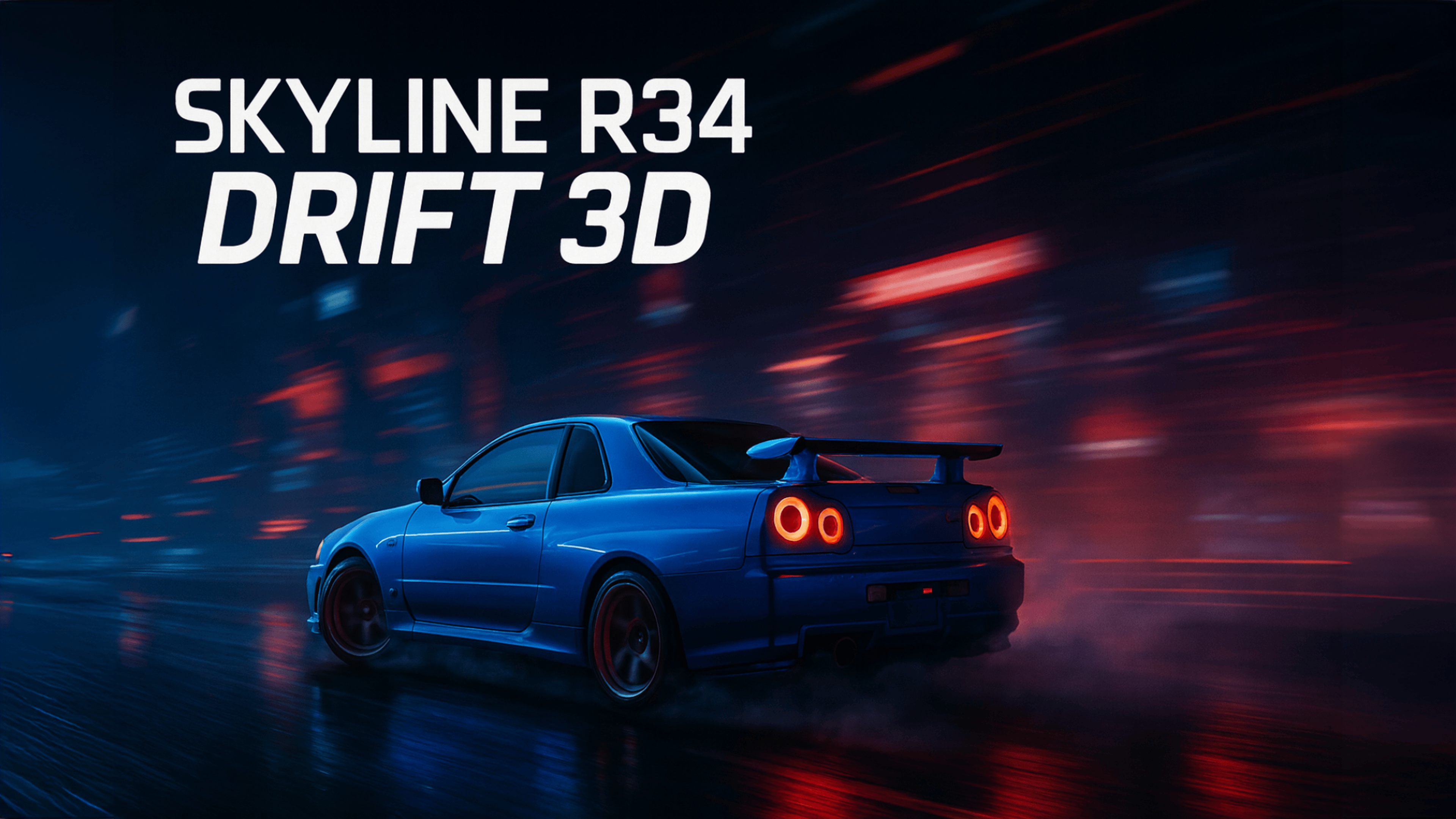 Skyline R34 Drift 3D Logo