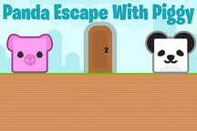 Panda Escape With Piggy Logo