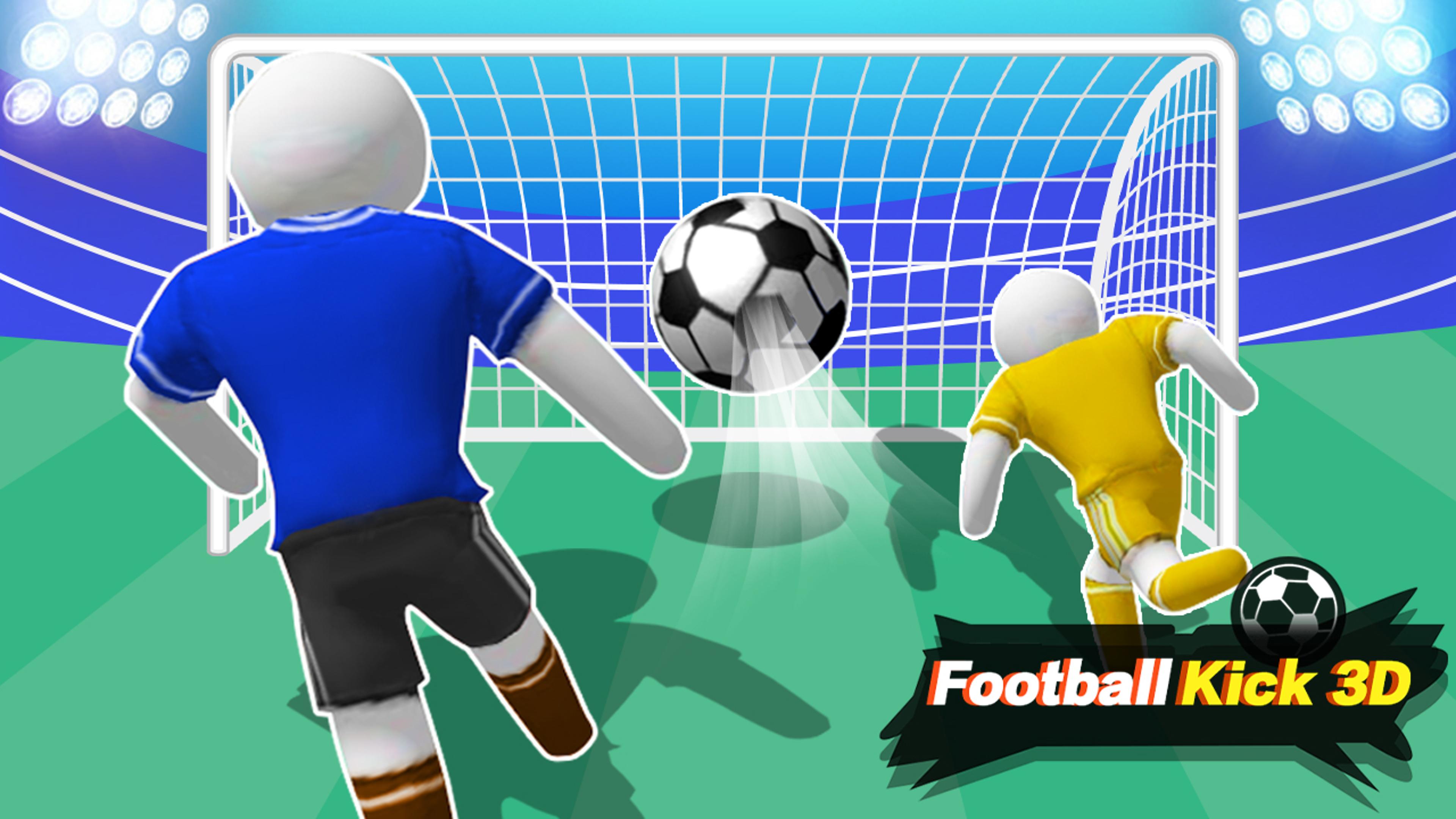 Football Kick 3D Logo